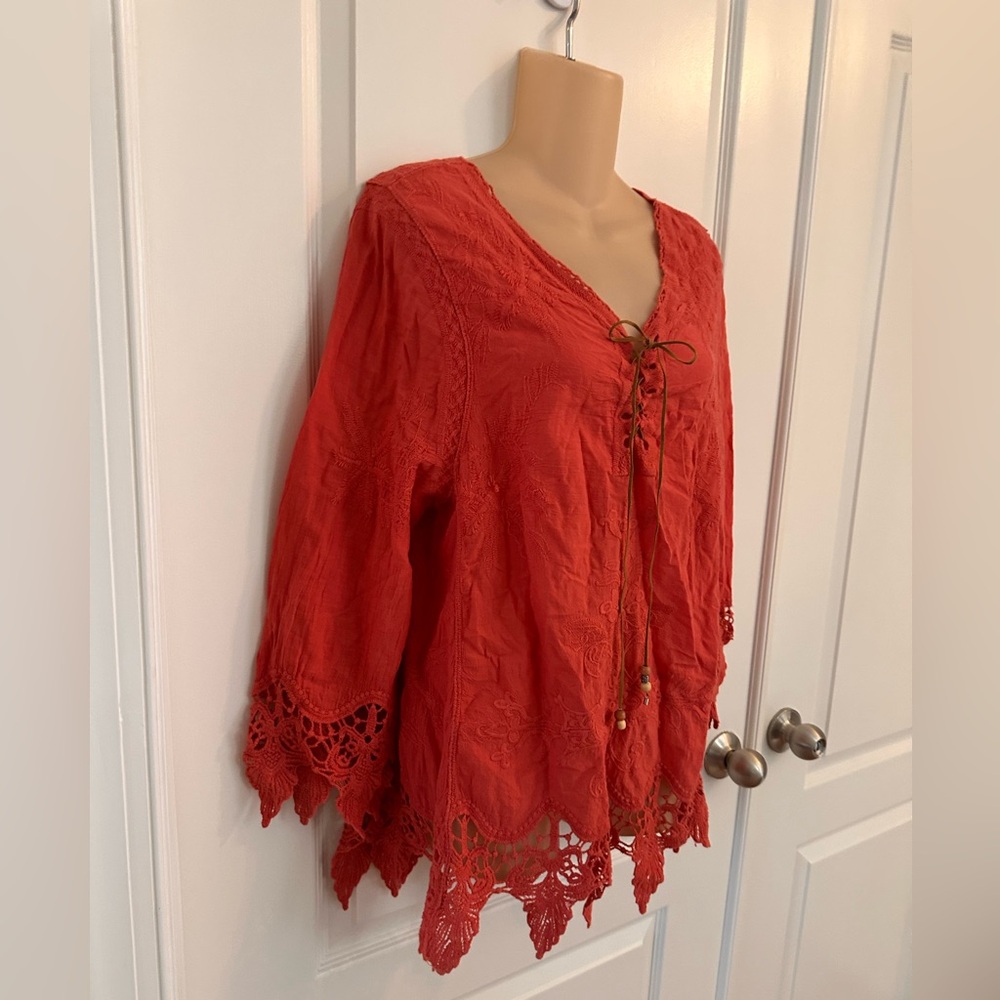 Coco + Carmen - Sz L/XL - Boho festival shirt cute - Picture 6 of 10